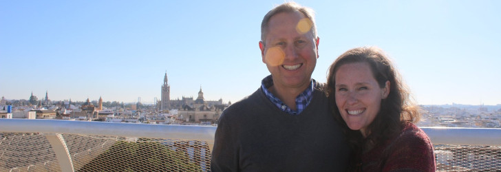 Pastor Gunnar and Anna in Sevilla circa 2020.
