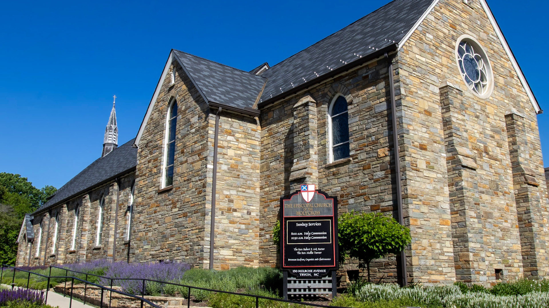 Episcopal Church of the Holy Cross, Sunday services at 8:00 AM and 10:30 AM, 150 Melrose Avenue, Tryon, NC.