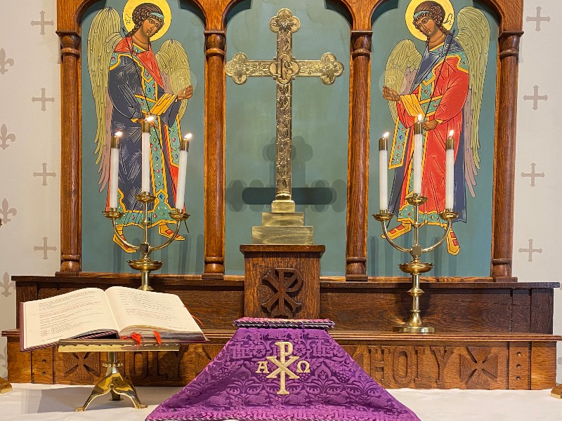 Chapel altar table set