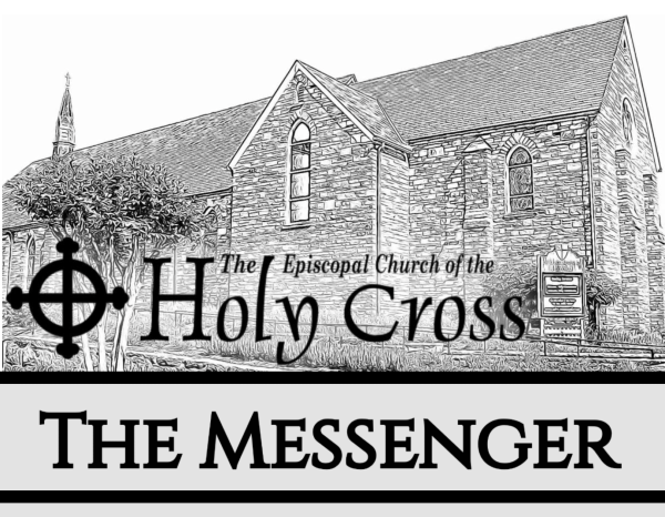 Illustration of the Holy Cross Episcopal Church with text: "The Messenger.